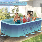 2.6m-3m Foldable Non-Inflatable Kids and Adults Outdoor Swimming Pool 
Summer Water Party Large Family Pool