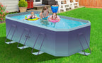 2.6m-3m Foldable Non-Inflatable Kids and Adults Outdoor Swimming Pool 
Summer Water Party Large Family Pool