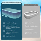 2.6m-3m Foldable Non-Inflatable Kids and Adults Outdoor Swimming Pool 
Summer Water Party Large Family Pool