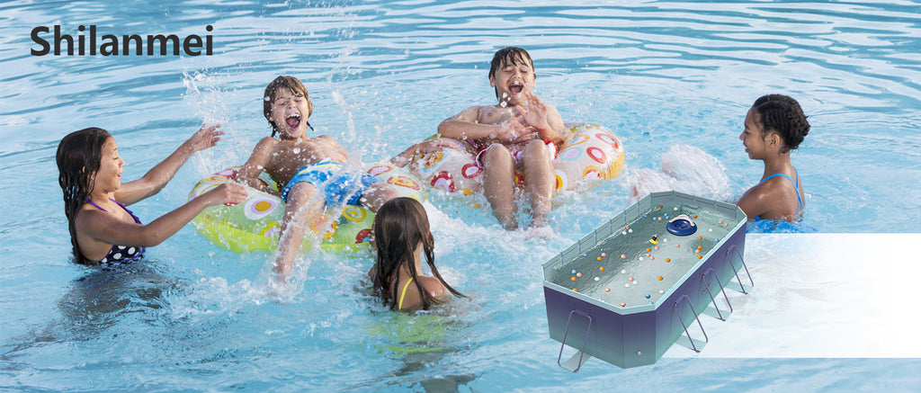 2.6m-3m Foldable Non-Inflatable Kids and Adults Outdoor Swimming Pool 
Summer Water Party Large Family Pool