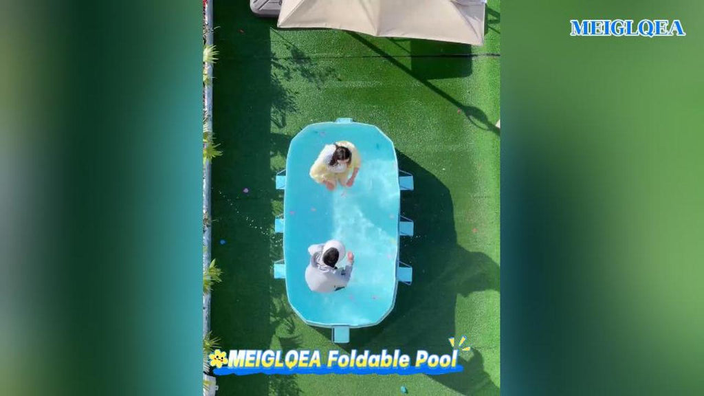 2.6m-3m Foldable Non-Inflatable Kids and Adults Outdoor Swimming Pool 
Summer Water Party Large Family Pool