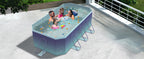 2.6m-3m Foldable Non-Inflatable Kids and Adults Outdoor Swimming Pool 
Summer Water Party Large Family Pool
