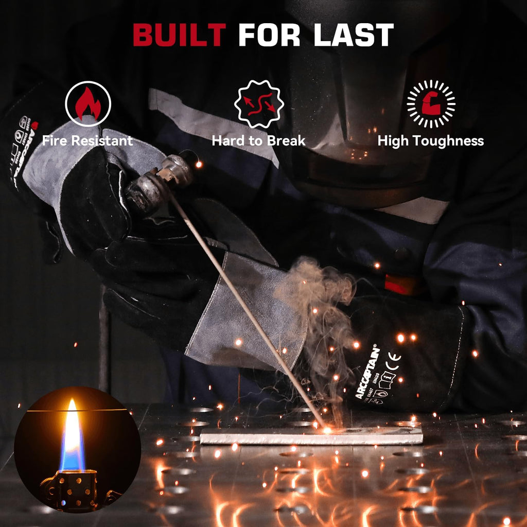 ARCCAPTAIN 16inch Welding Gloves Multifunctional 
Heat Resistant Mig/Stick/Tig Welder