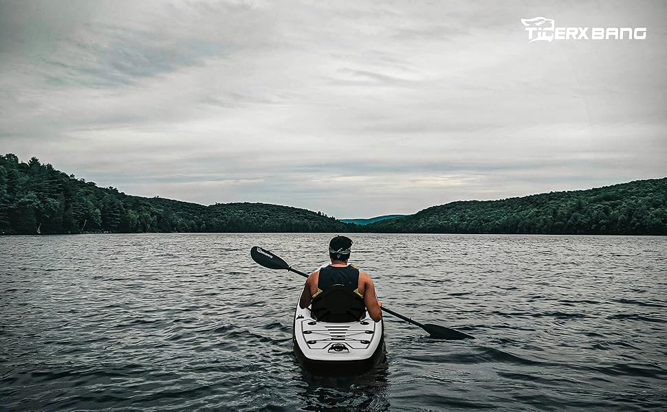 10.2'x35''x8'' Inflatable Kayak with Detachable Seat, SUP-
 Set Includes Hand Pump/Aluminum Oar/Backpack, Boat for Adults