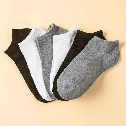 40 Pairs of Simple Black, White, and Gray Socks,
 Elastic, Breathable, and Odor Resistant, Suitable for Outdoor Sports Wear