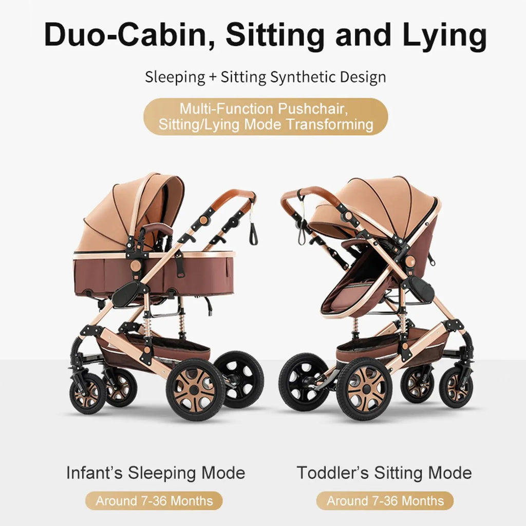 Baby Stroller Combo 
Car Seat Travel System 
for Newborn with Isofix Base,   Baby Carriage 3in1 Reversible Toddler Stroller