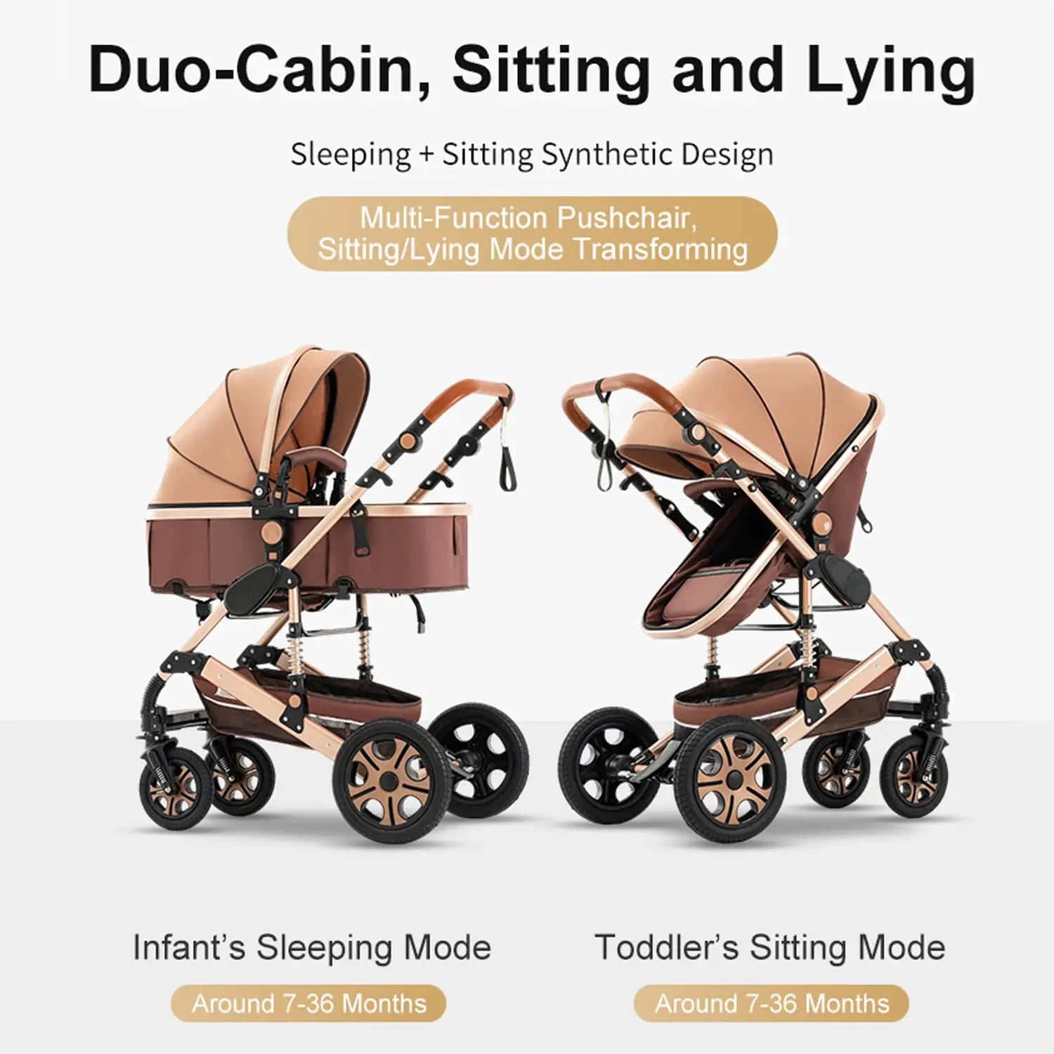 Baby Stroller Combo 
Car Seat Travel System 
for Newborn with Isofix Base,   Baby Carriage 3in1 Reversible Toddler Stroller