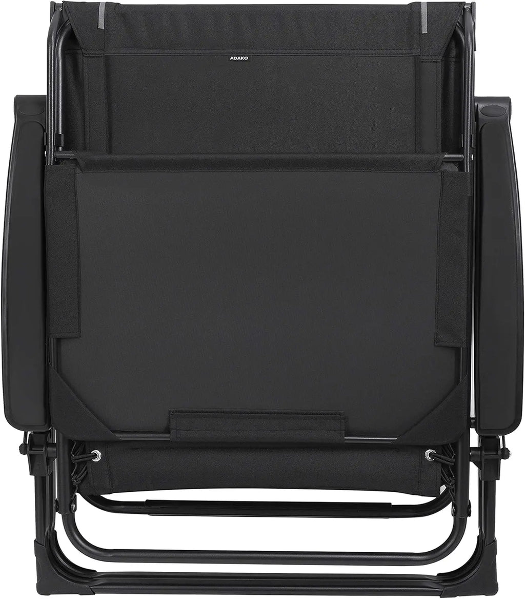 XXL Oversize Recliner , Folding Chair for Camping, 
Patio, Outdoors Zero Gravity Extra Wide Reclining Padded Seats with Sunshade