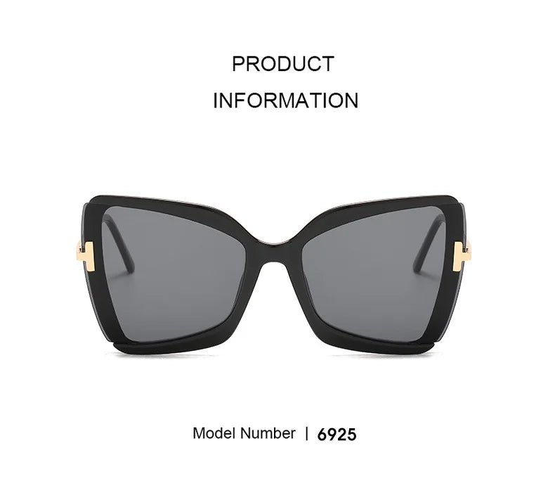 Cat Eye Sunglasses Women Fashion Luxulry Brand Design Retro Glasses Frame For Men Oversized Gradient Eyeglasses Spectacle UV400