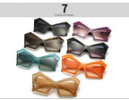 Fashion Oversized Irregular Cat Eye Sunglasses Women 2021 New Luxury Brand Designer Punk Big Frame Glasses Men Shades UV400