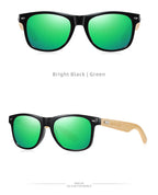 BARCUR Polarized Man Sunglasses Bamboo Sun Glasses for Women Wood UV400 Eyewear Oculos Blue Light Blocking Glasses