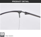 CLLOIO Titanium Alloy Photochromic Reading Glasses Men Progressive Multifocal Glasses Women Anti Blue Light Hyperopia Glasses