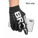 ROCKBROS Winter Gloves Bicycle Motorcycle SBR Men Women Full Finger Windproof Gloves Warm Fleece Skiing Glove Cycling Equipment