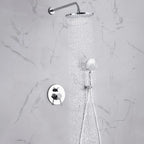 Black Concealed Shower System
Rain Waterfall Bathroom Embedded Shower Faucet Set with Tub Spout