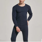 Men'S Winter Plus Velvet Thermal Underwear Suit 
Sports Windproof Thickened Thermal Ski  Suit Jacket + Pants