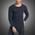 Men'S Winter Plus Velvet Thermal Underwear Suit 
Sports Windproof Thickened Thermal Ski  Suit Jacket + Pants