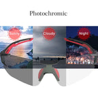 ROCKBROS Cycling Outdoor Bike Photochromatic Glasses Sport Bicycle Sunglasses Goggles Myopia Frame Protection Eyewear