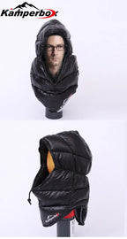 Kamperbox Balacava Down Beanie for Ultralight Camping Gear Sleeping Bag Winter Down Hat Cap TP21