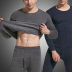 Men'S Winter Plus Velvet Thermal Underwear Suit 
Sports Windproof Thickened Thermal Ski  Suit Jacket + Pants