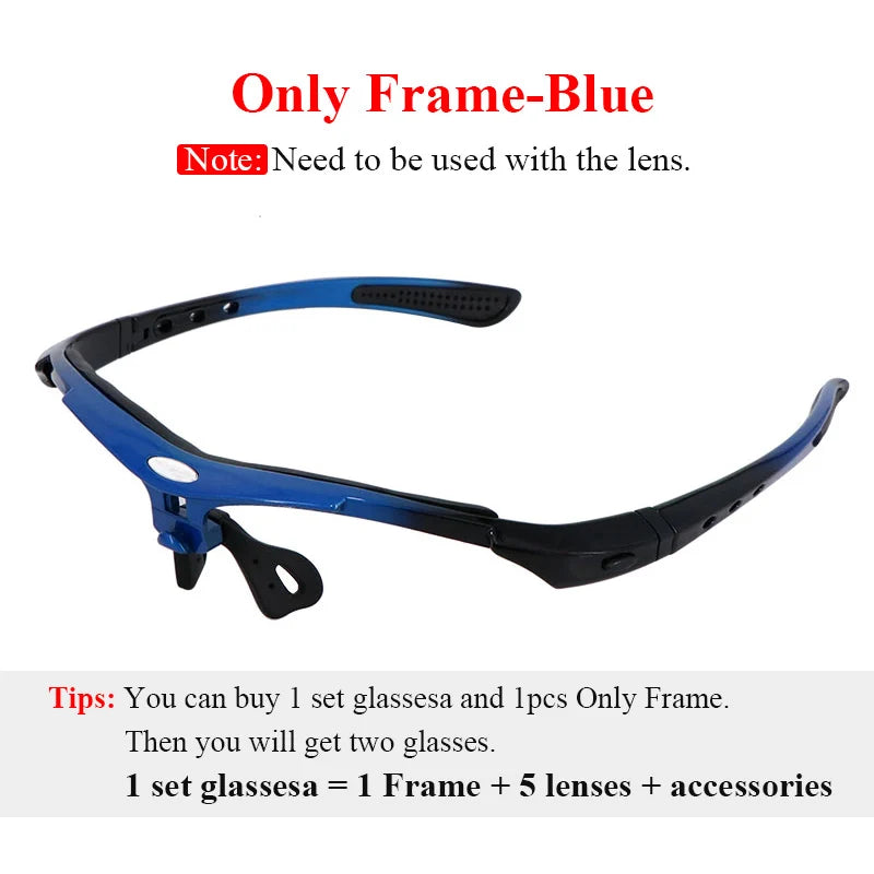 MOVIGOR Polarized Cycling Glasses Sports Men's Sunglasses Road Mountain Bicycle Riding Protection Goggles Eyewear Women 5 Lens