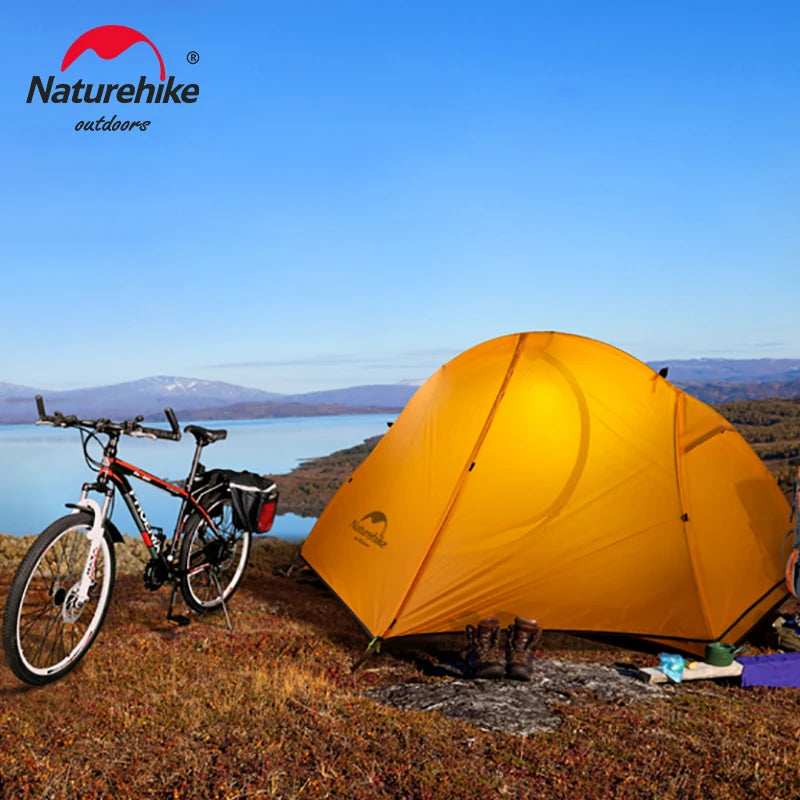 Naturehike Cycling Tent 20D Single Person 
Ultralight  Camping , Climbing , Backpack , Sun Shelter
Portable Waterproof Tent