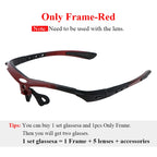 MOVIGOR Polarized Cycling Glasses Sports Men's Sunglasses Road Mountain Bicycle Riding Protection Goggles Eyewear Women 5 Lens