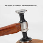WUTA Leather Mallet Hammer 
Cobbler , Carbon Steel Double Head Smooth Chasing 
for Professional Leather Maul Tools