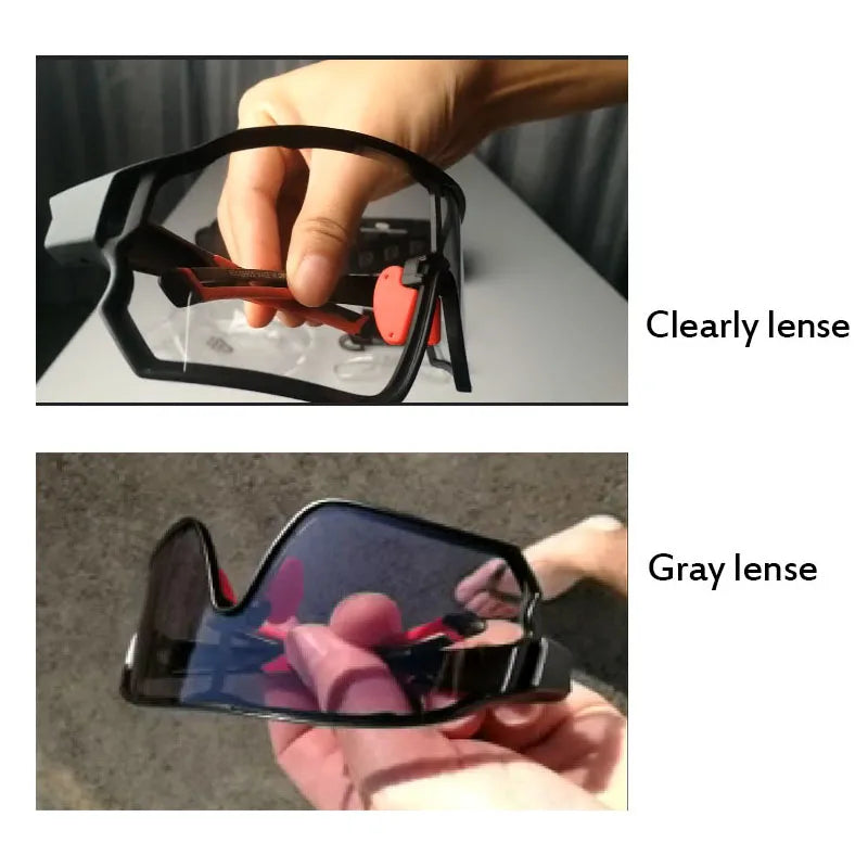 ROCKBROS Cycling Sunglasses Photochromic Road Bike UV400 Bicycle Eyewear MTB Mountain Bicycle Cycling Goggles