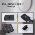 Black Concealed Shower System
Rain Waterfall Bathroom Embedded Shower Faucet Set with Tub Spout