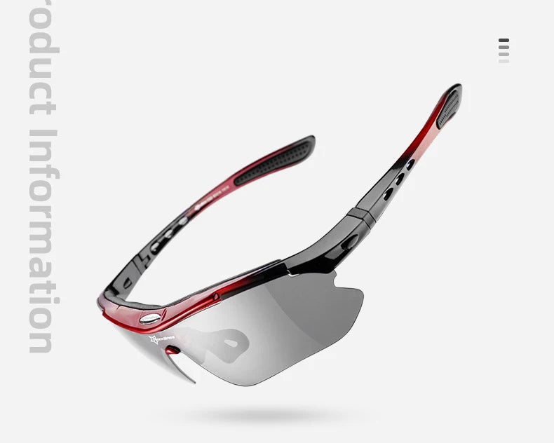 ROCKBROS Bicycle Glasses Photochromic Lens Outdoor Eyewear Goggles UV400 Sports Riding Cycling Sunglasses MTB Road Bike Glasses