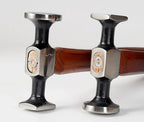 WUTA Leather Mallet Hammer 
Cobbler , Carbon Steel Double Head Smooth Chasing 
for Professional Leather Maul Tools