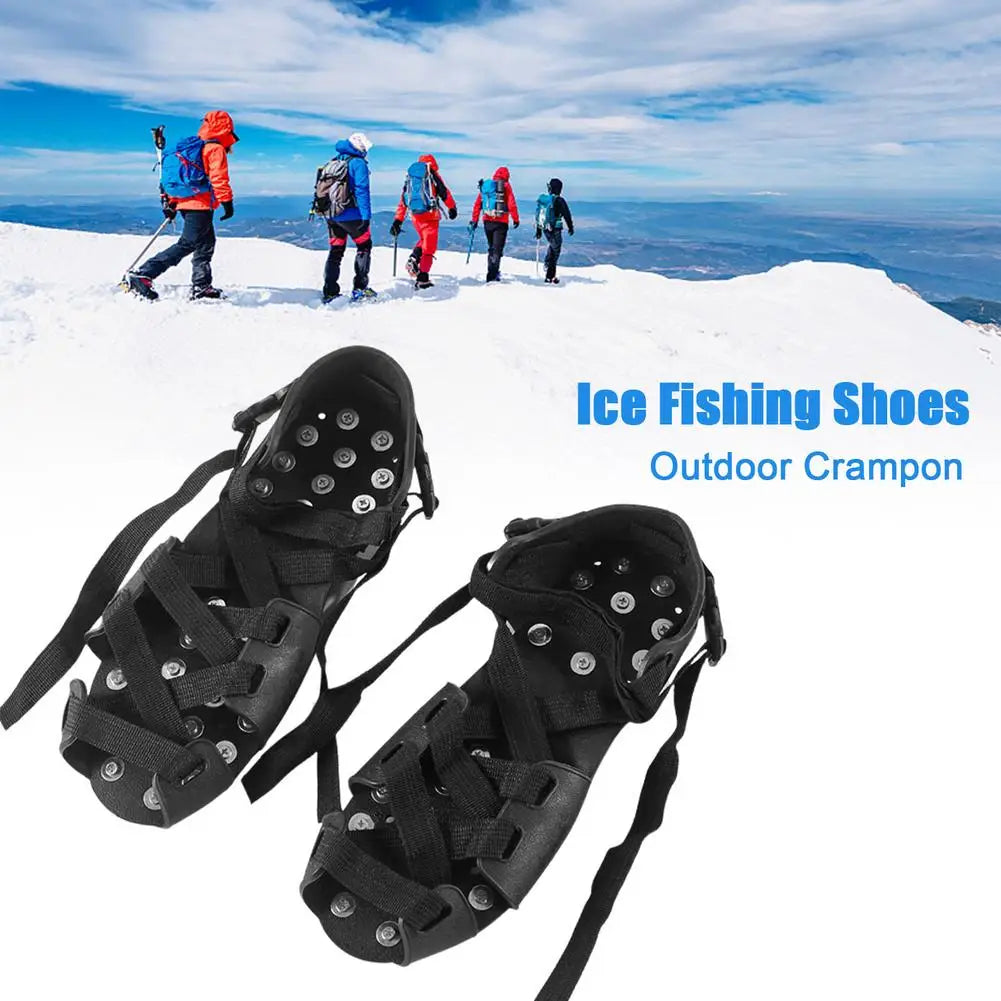 Snow Crampons Non-Slip Shoe Covers 
Elastic Fit Ice . ice Fishing
 Outdoor Mountaineering And Rock Climbing Fishing Supplies