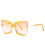Cat Eye Sunglasses Women Fashion Luxulry Brand Design Retro Glasses Frame For Men Oversized Gradient Eyeglasses Spectacle UV400