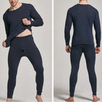 Men'S Winter Plus Velvet Thermal Underwear Suit 
Sports Windproof Thickened Thermal Ski  Suit Jacket + Pants