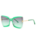 Cat Eye Sunglasses Women Fashion Luxulry Brand Design Retro Glasses Frame For Men Oversized Gradient Eyeglasses Spectacle UV400
