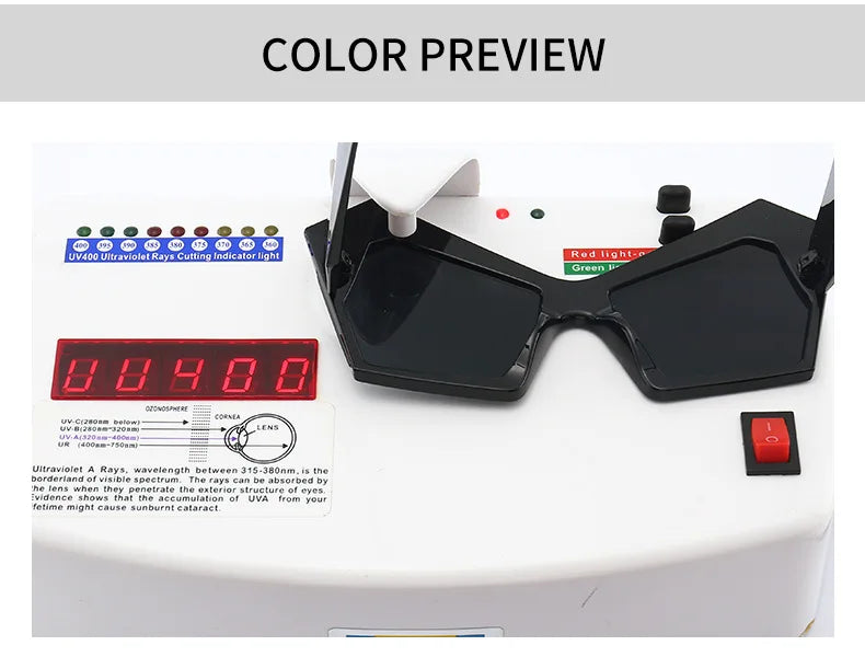 Fashion Oversized Irregular Cat Eye Sunglasses Women 2021 New Luxury Brand Designer Punk Big Frame Glasses Men Shades UV400