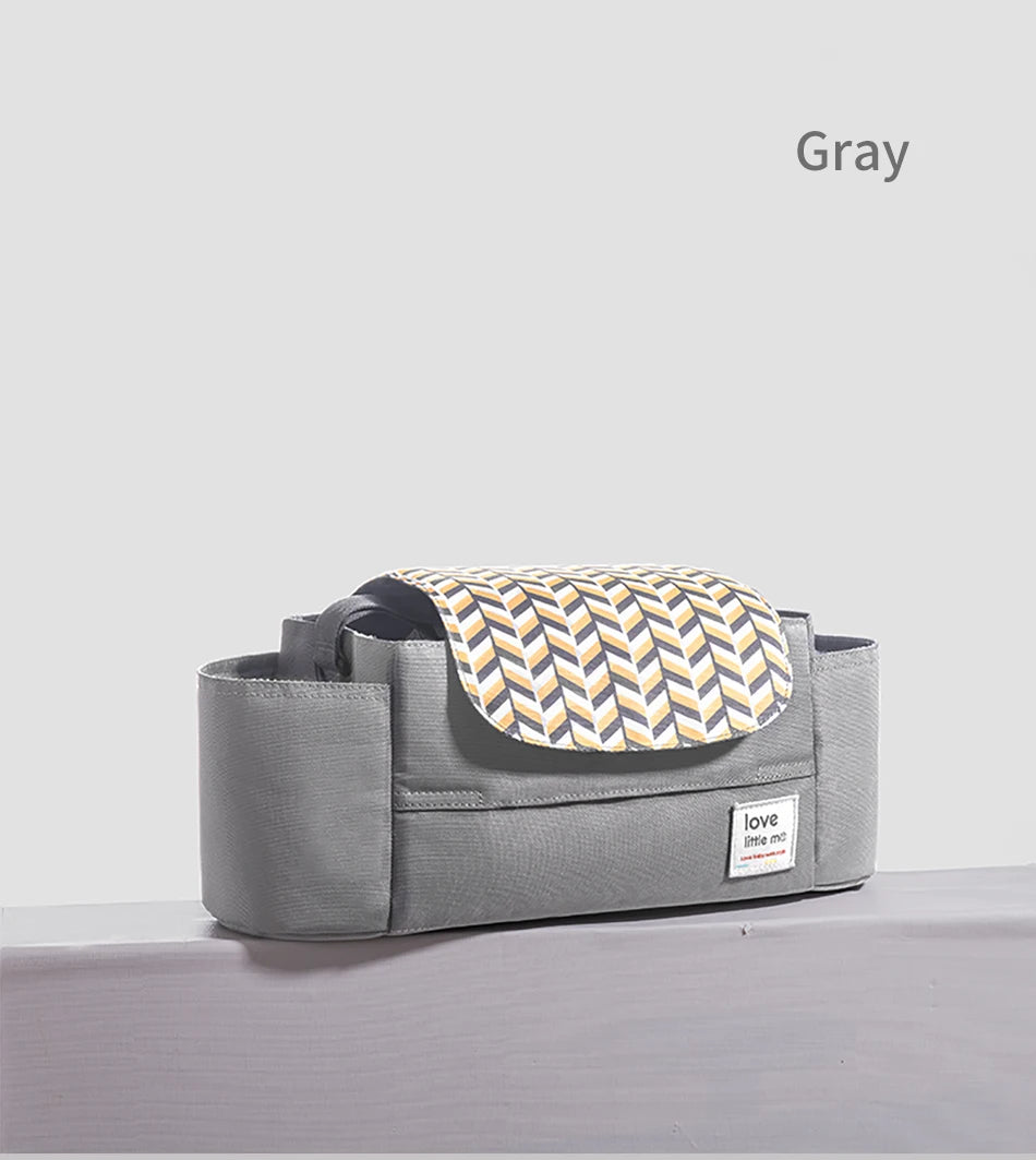 Universal Baby Stroller,  Organizer,  Expandable Diaper Bag with Shoulder Strap,
Cup Holder,Zipper pocket
