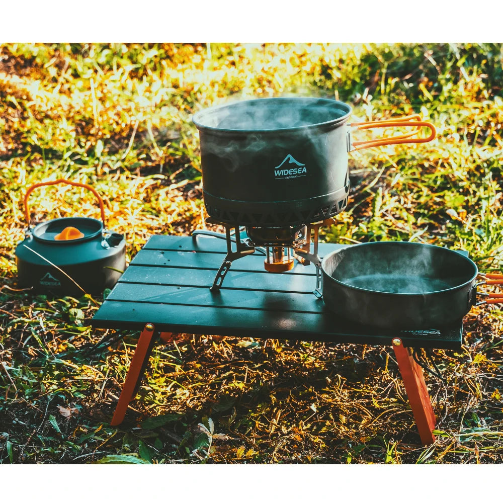 Widesea Camping Mini Portable Foldable Table
Outdoor Picnic Barbecue 
Tableware Ultra Light , bed desk