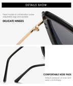 Cat Eye Sunglasses Women Fashion Luxulry Brand Design Retro Glasses Frame For Men Oversized Gradient Eyeglasses Spectacle UV400
