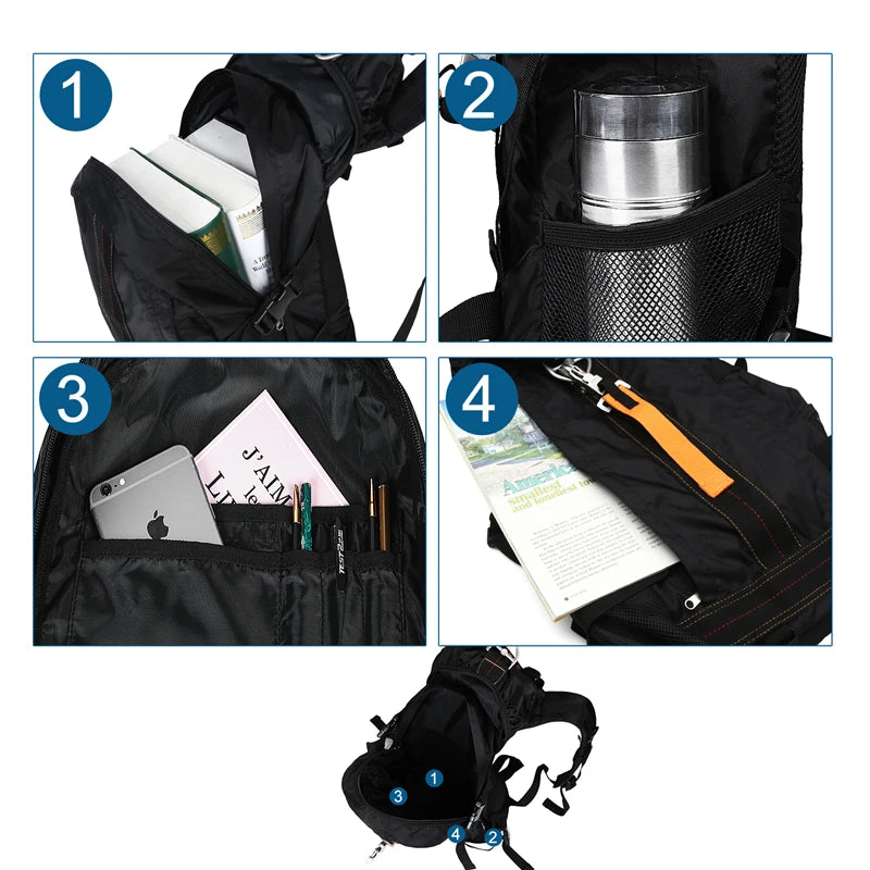 Trekking, Camping, Backpack Waterproof, Lightweight for Men