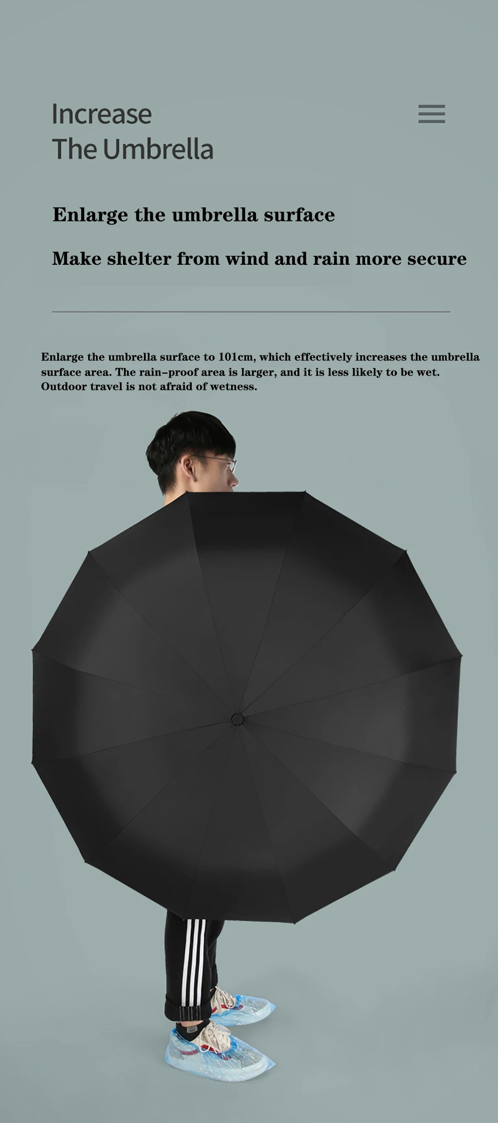 Windproof  Automatic Folding Umbrella Female Male Twelv Bone Car Luxury Large Business Umbrellas Men Rain Women Gift Parasol