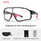 ROCKBROS Cycling Sunglasses Photochromic Road Bike UV400 Bicycle Eyewear MTB Mountain Bicycle Cycling Goggles