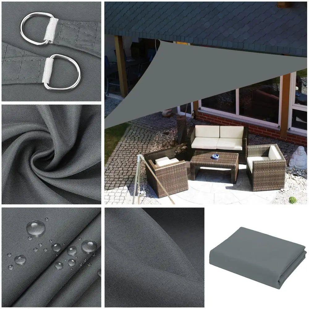 160GSM Waterproof Awning Sunshade Sun Shade Sail For Outdoor Garden Beach Camping Patio Pool Sun Canopy Tent Sun Shelter