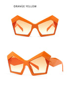 Fashion Oversized Irregular Cat Eye Sunglasses Women 2021 New Luxury Brand Designer Punk Big Frame Glasses Men Shades UV400