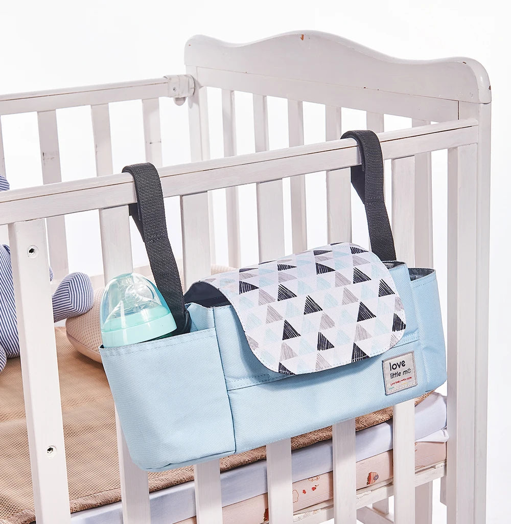 Universal Baby Stroller,  Organizer,  Expandable Diaper Bag with Shoulder Strap,
Cup Holder,Zipper pocket