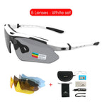 MOVIGOR Polarized Cycling Glasses Sports Men's Sunglasses Road Mountain Bicycle Riding Protection Goggles Eyewear Women 5 Lens