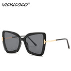 Cat Eye Sunglasses Women Fashion Luxulry Brand Design Retro Glasses Frame For Men Oversized Gradient Eyeglasses Spectacle UV400