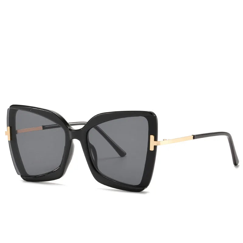 Cat Eye Sunglasses Women Fashion Luxulry Brand Design Retro Glasses Frame For Men Oversized Gradient Eyeglasses Spectacle UV400