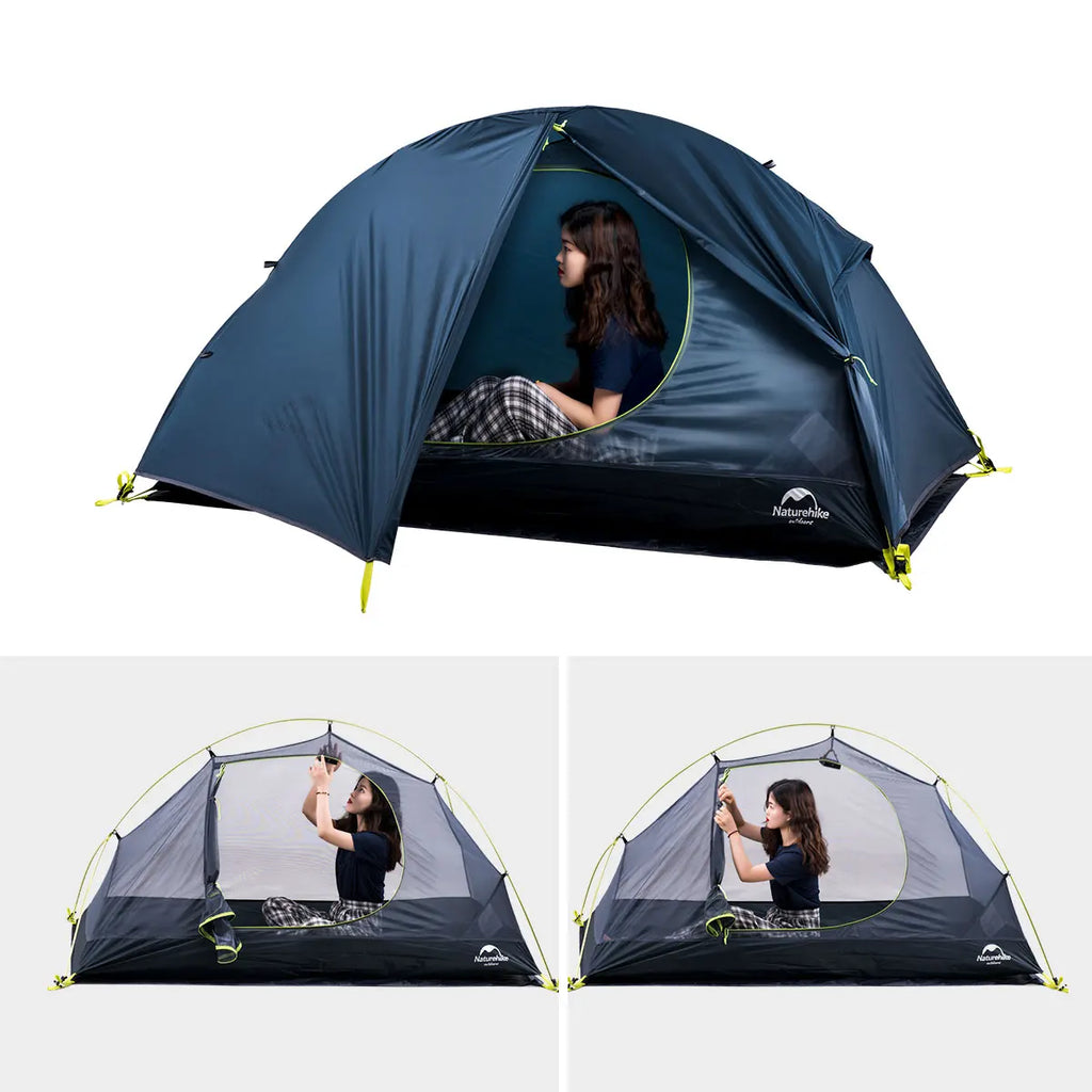 Naturehike Cycling Tent 20D Single Person 
Ultralight  Camping , Climbing , Backpack , Sun Shelter
Portable Waterproof Tent