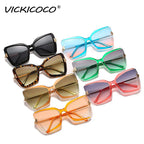 Cat Eye Sunglasses Women Fashion Luxulry Brand Design Retro Glasses Frame For Men Oversized Gradient Eyeglasses Spectacle UV400